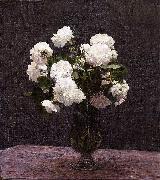 Henri Fantin-Latour White Roses oil painting